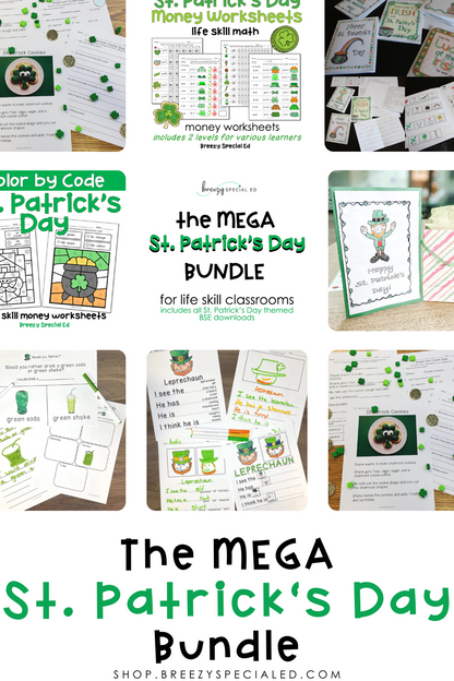 The Mega St. Patrick's Day Bundle for Special Education