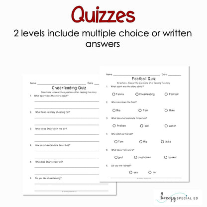Sports - Easy Reading Comprehension for Special Education