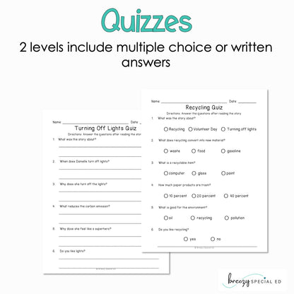 Earth - Easy Reading Comprehension for Special Education