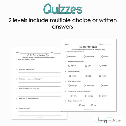 Hygiene - Easy Reading Comprehension for Special Education