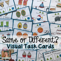 Same or Different Visual Task Cards