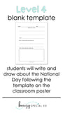 National Days September Differentiated Journals for special education