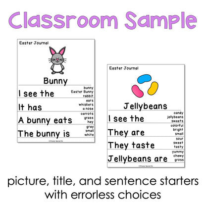 Easter Differentiated Journals - Writing for Special Education - Mini Pack