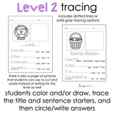 Easter Differentiated Journals - Writing for Special Education - Mini Pack