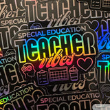 Special Education Teacher Die Cut Sticker Bundle of 4 (the FIFTH mini bundle)