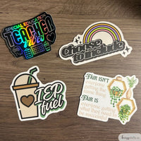 Special Education Teacher Die Cut Sticker Bundle of 4 (the FIFTH mini bundle)