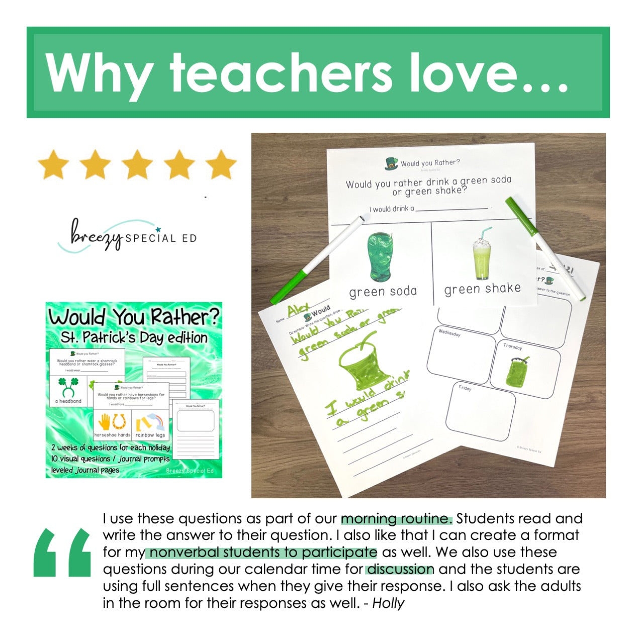 Would You Rather? St Patrick's Day Questions + Journal Prompts