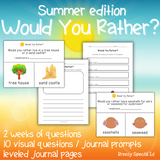 Would You Rather? Summer Questions + Journal Prompts