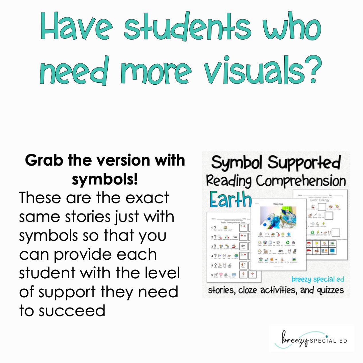 Earth - Easy Reading Comprehension for Special Education