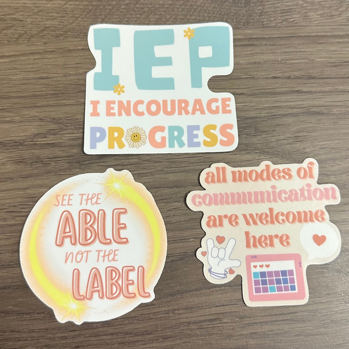 Special Education Teacher Die Cut Sticker Bundle of 3
