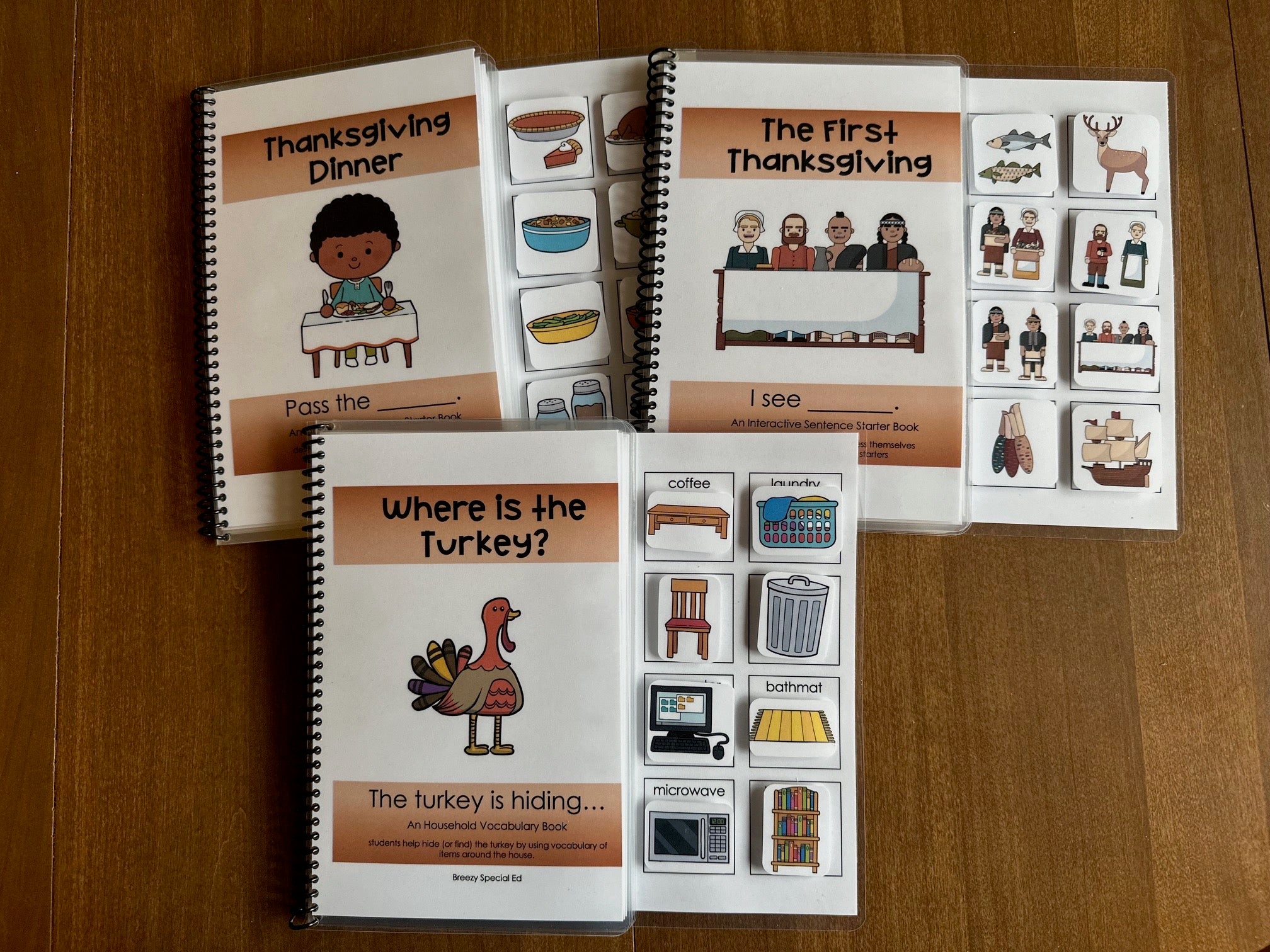 Thanksgiving Interactive Fully Prepped Adapted Books for Special Educa ...