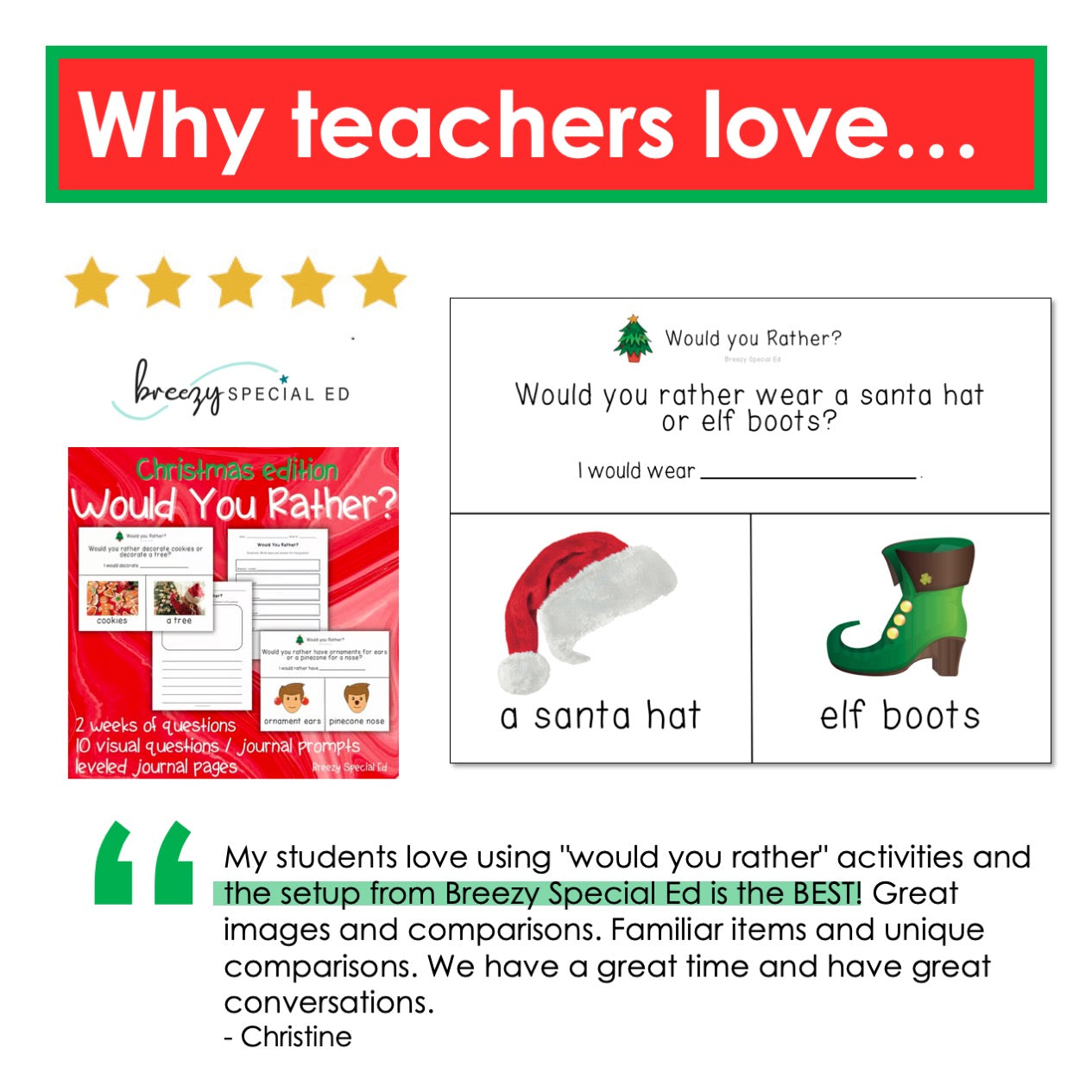 Would You Rather? Christmas Questions + Journal Prompts