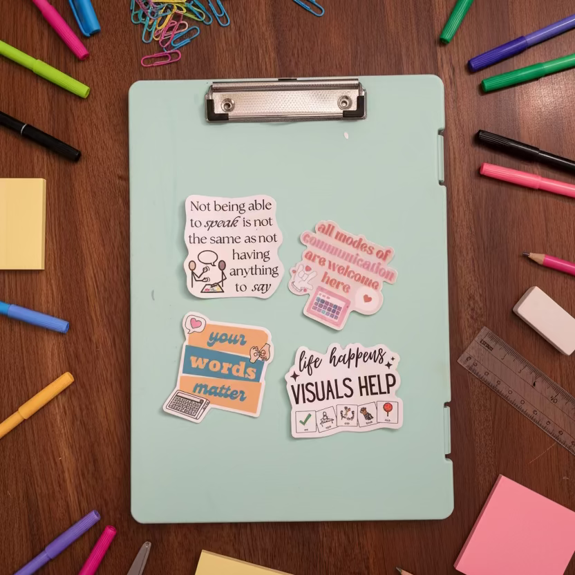 AAC | Speech | Special Education Teacher Die Cut Sticker Bundle