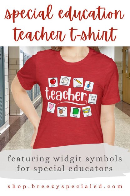 Teacher | Back to School Symbols | Special Education Teacher Tee