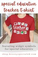 Teacher | Back to School Symbols | Special Education Teacher Tee