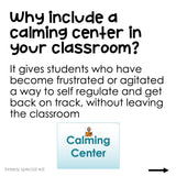 Calm Down Center Visuals for Deep Breathing and Sensory Regulation