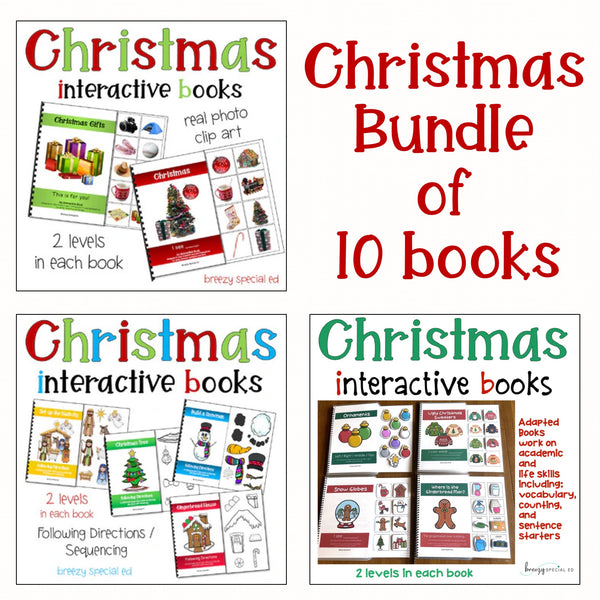 Christmas Adapted Book ULTIMATE Bundle for Special Education