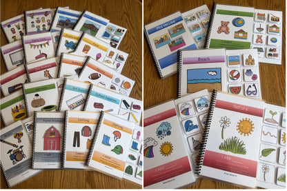 Sentence Starter Adapted Books for Speech Therapy / Special Education - Fully Prepped