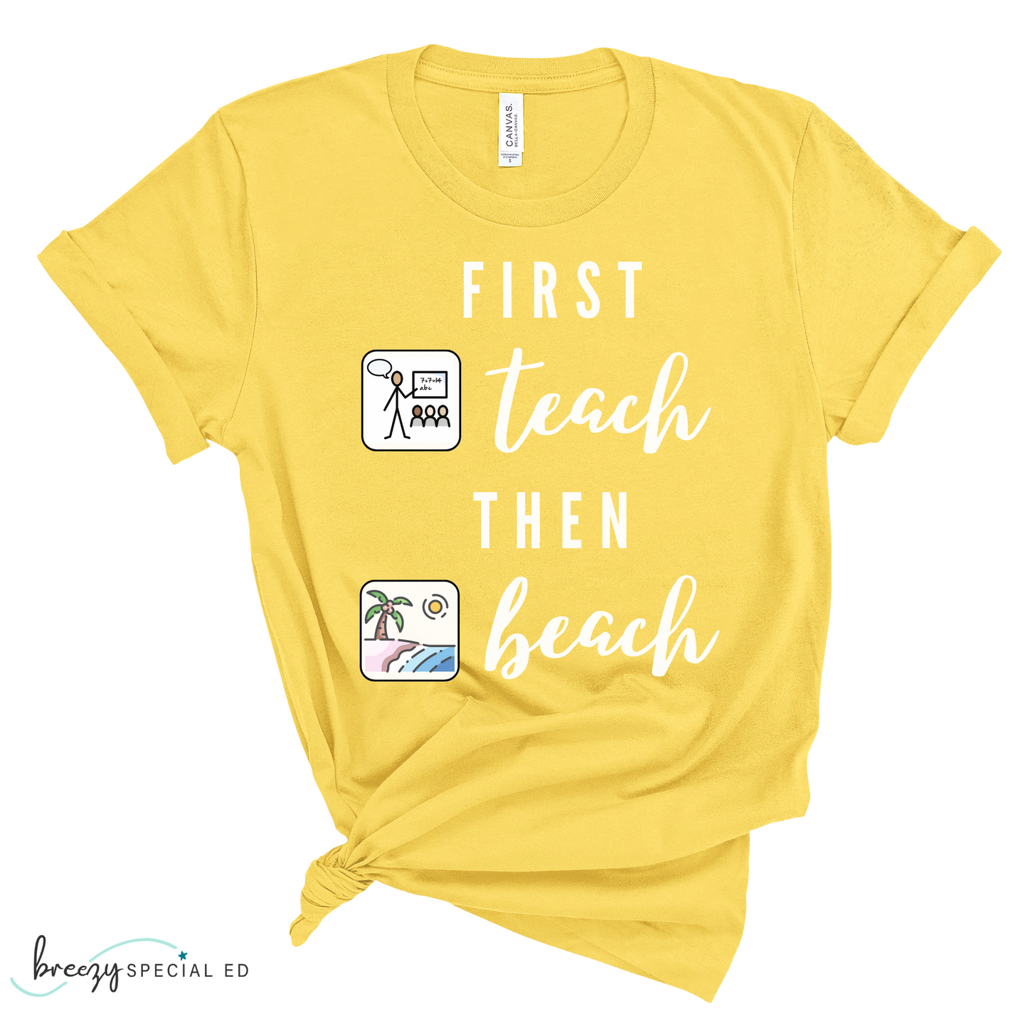 First Teach Then Beach Teacher Tee / Special Education Teacher Tee