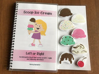 Food Adapted Books Following Directions (Left / Right and More) for Special Ed - Fully Prepped