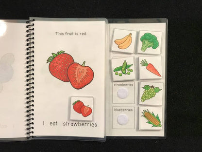 Fruits and Veggies and Food Sentence Starter Adapted Books (I Eat) - Fully Prepped