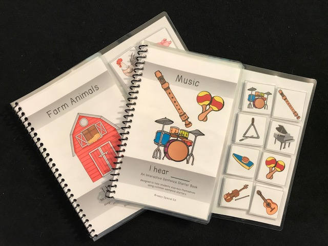 Farm Animals and Musical Instruments Sentence Starter Adapted Books (I Hear) - Fully Prepped