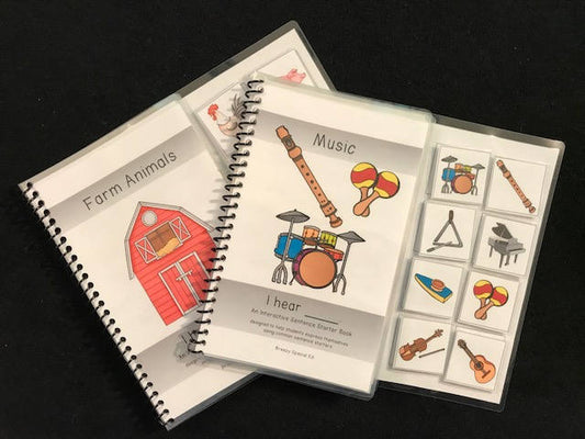 Farm Animals and Musical Instruments Sentence Starter Adapted Books (I Hear) - Fully Prepped