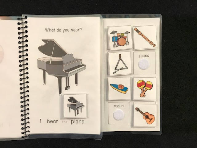 Farm Animals and Musical Instruments Sentence Starter Adapted Books (I Hear) - Fully Prepped