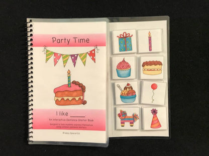 Technology and Party Time Sentence Starter Adapted Books (I Like) - Fully Prepped