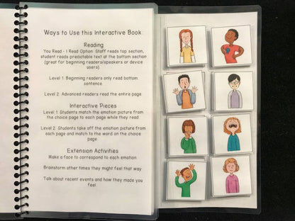 Feelings Adapted Books for Special Education / Autism - Fully Prepped