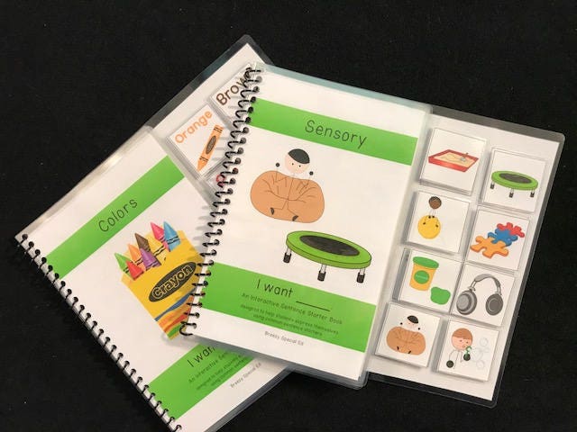 Sensory and Colors Sentence Starter Adapted Books (I Want) - Fully Prepped