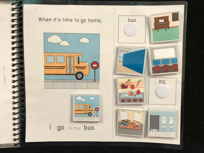 My Community and My School Sentence Starter Adapted Books (I go) - Fully Prepped
