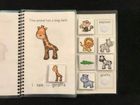 Zoo Animals and USA Sentence Starter Adapted Books  (I See)