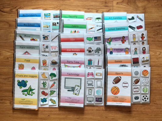 Sentence Starter Adapted Books for Speech Therapy / Special Education - Fully Prepped