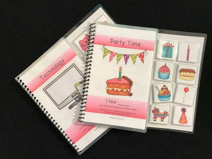Technology and Party Time Sentence Starter Adapted Books (I Like) - Fully Prepped