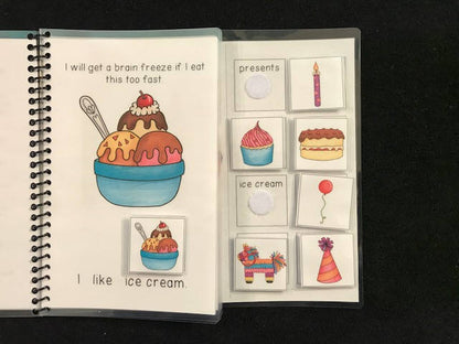 Technology and Party Time Sentence Starter Adapted Books (I Like) - Fully Prepped