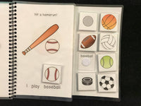 Sports and Games Sentence Starter Adapted Books (I Play) - Fully Prepped