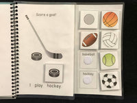 Sports and Games Sentence Starter Adapted Books (I Play) - Fully Prepped