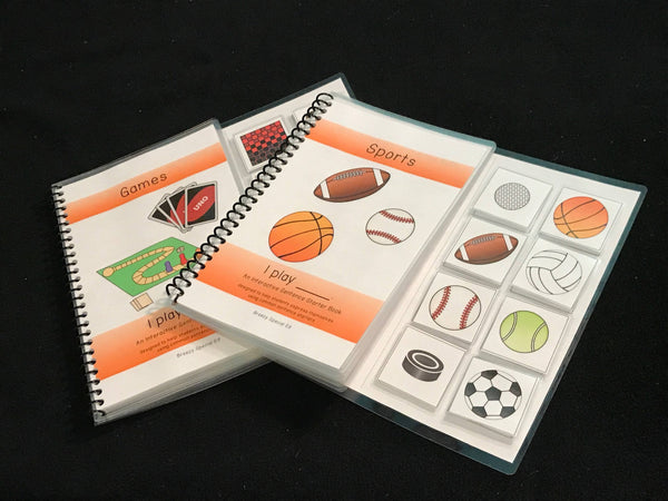 Sports and Games Sentence Starter Adapted Books (I Play)