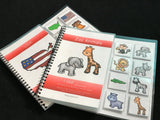 Zoo Animals and USA Sentence Starter Adapted Books  (I See)