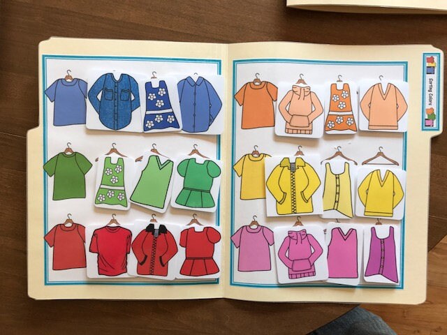 Laundry Life Skills File Folders for Special Education (Breezy Special Ed) 10pk - Fully prepped