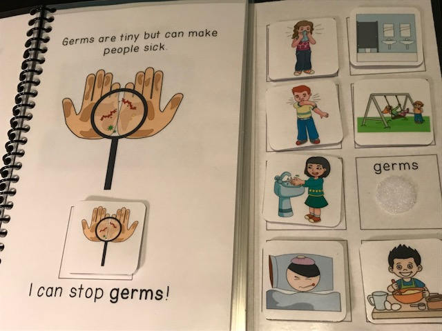 Germs and Washing Hands Interactive/Adapted Books for Special Ed - Fully Prepped