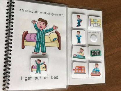 Morning Routine and Getting Dressed Interactive/Adapted Books for Special Ed - Fully Prepped