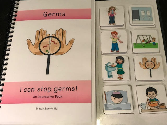 Germs and Washing Hands Interactive/Adapted Books for Special Ed - Fully Prepped