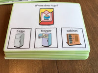 Visual Task Cards - Where Do We Store Food?