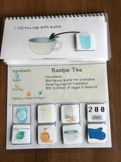 Interactive Cooking Lessons/Visual Recipes: Hot Cocoa and Tea - Fully Prepped