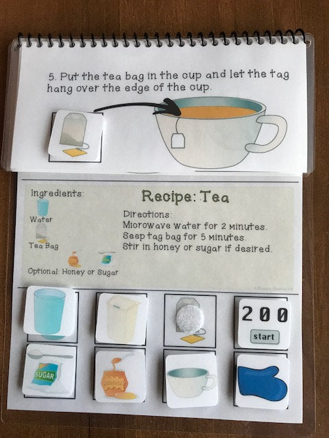 Interactive Cooking Lessons/Visual Recipes: Hot Cocoa and Tea - Fully Prepped