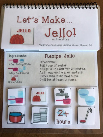 Interactive Cooking/Visual Recipes for Pudding and Jello - Fully Prepped