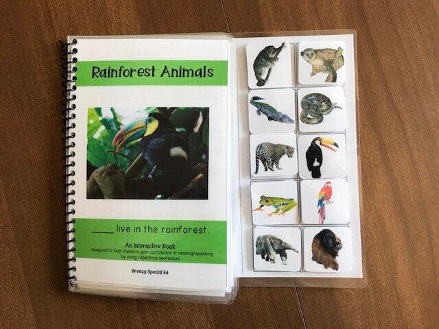 Animal Habitats Adapted Books for Special Education - Fully Prepped