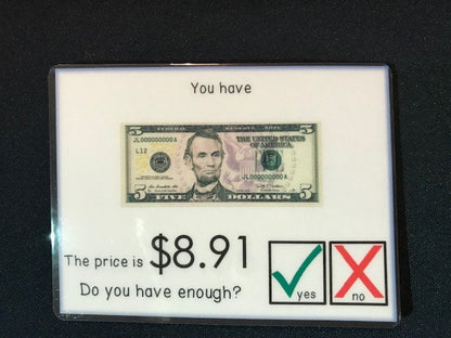 Do you have enough money? Level 2 - Money Math Task Cards for special education - Fully Prepped